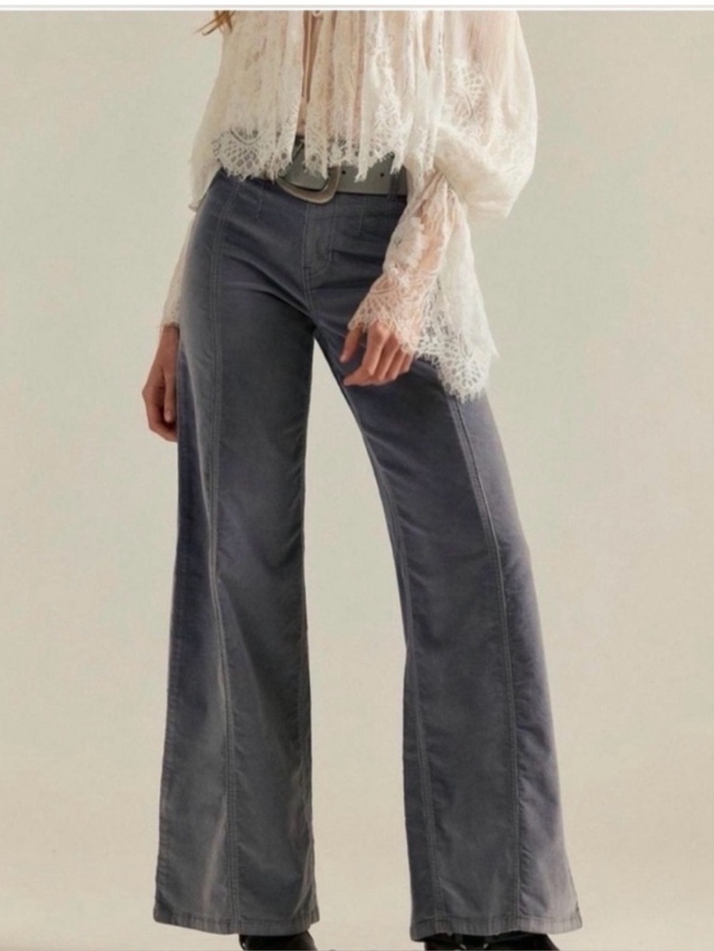 Free People Libra Cord Wide-Leg Jeans Size 31 NWT